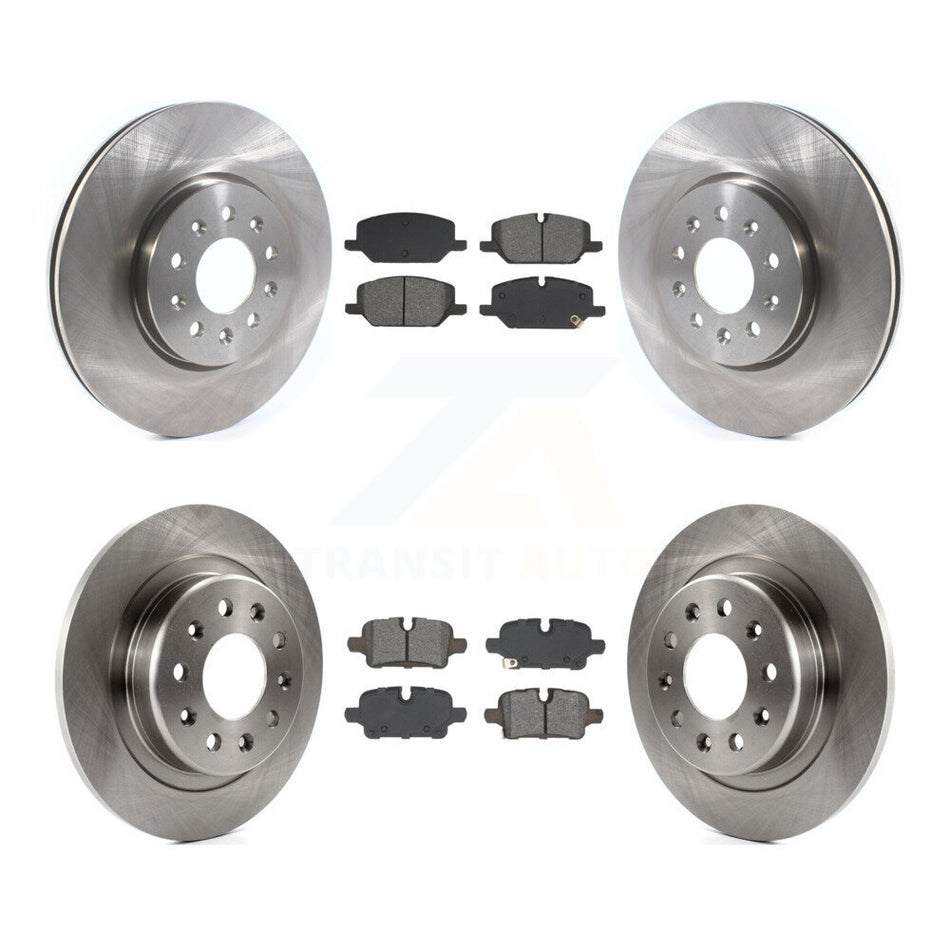 Front Rear Disc Brake Rotors Semi-Metallic Pad Kit For 2021 Chevrolet Equinox GMC Terrain K8S-104113
