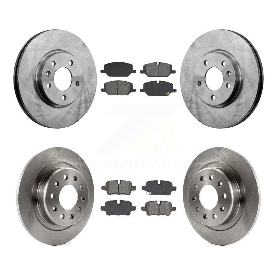 Front Rear Disc Brake Rotors And Semi-Metallic Pads Kit For GMC Terrain K8S-104114