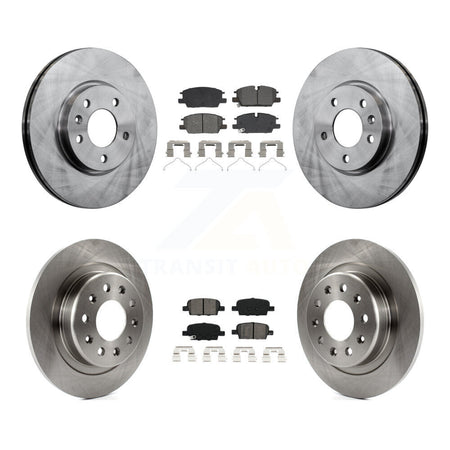 Front Rear Disc Brake Rotors And Semi-Metallic Pads Kit For Chevrolet Malibu K8S-104115