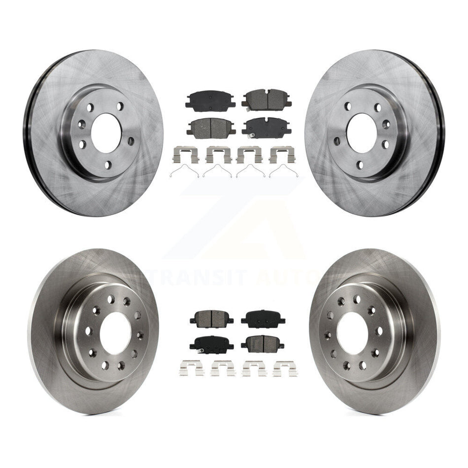 Front Rear Disc Brake Rotors And Semi-Metallic Pads Kit For Chevrolet Malibu K8S-104115