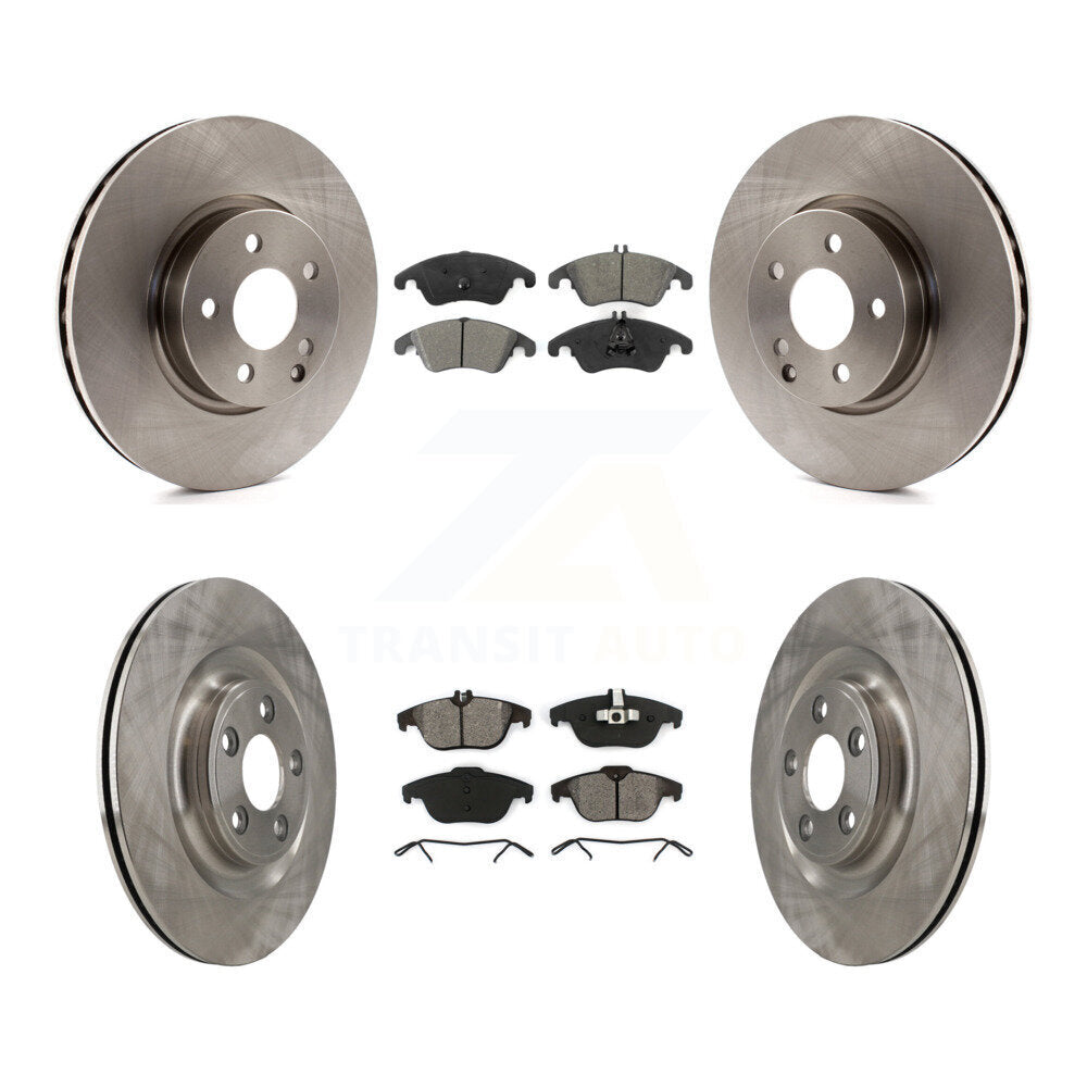 Front Rear Disc Brake Rotors And Semi-Metallic Pads Kit For Mercedes-Benz E400 K8S-104123