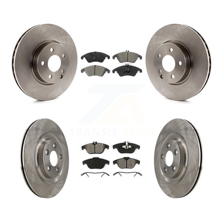Front Rear Disc Brake Rotors And Semi-Metallic Pads Kit For Mercedes-Benz E400 K8S-104123