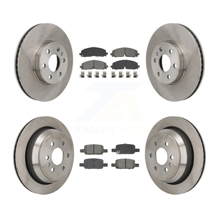 Front Rear Brake Rotors Semi-Metallic Pad Kit For 2021-2022 Chevrolet Colorado GMC Canyon K8S-104134
