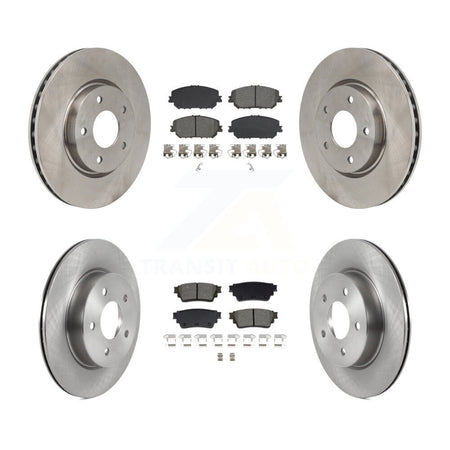 Front Rear Disc Brake Rotors And Semi-Metallic Pads Kit For Nissan Rogue K8S-104139