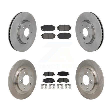 Front Rear Disc Brake Rotors And Semi-Metallic Pads Kit For Hyundai Tucson Kia Sportage K8S-104141