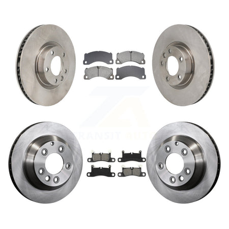 Front Rear Brake Rotor Semi-Metallic Pad Kit (6Pc) For Volkswagen Touareg Porsche Cayenne K8S-104239