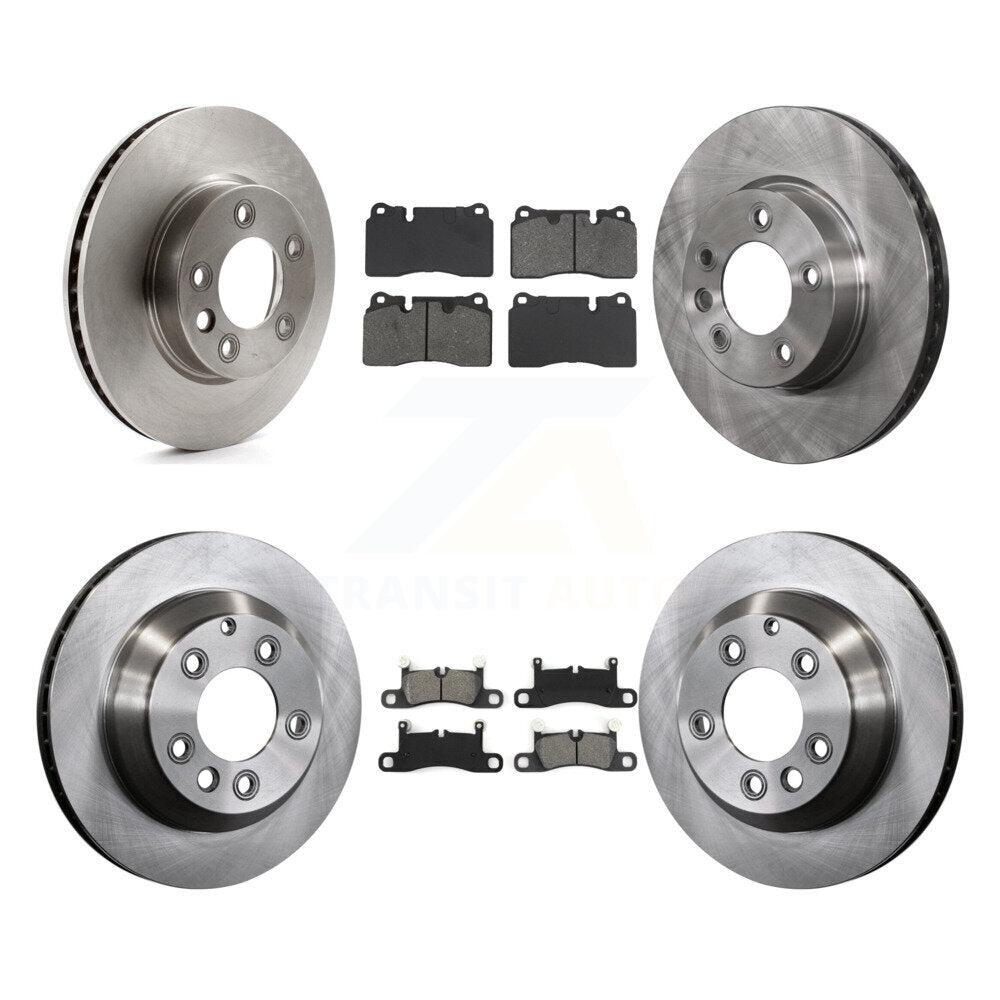 Front Rear Disc Brake Rotors And Semi-Metallic Pads Kit (6Pc) For Volkswagen Touareg K8S-104244