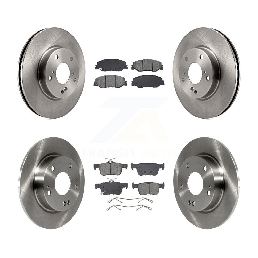 Front Rear Disc Brake Rotors And Semi-Metallic Pads Kit For 2019-2022 Honda Insight K8S-104251