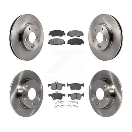 Front Rear Disc Brake Rotors And Semi-Metallic Pads Kit For 2019-2022 Honda Insight K8S-104251
