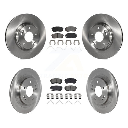 Front Rear Disc Brake Rotors And Semi-Metallic Pads Kit For Hyundai Kona Kia Seltos K8S-104260
