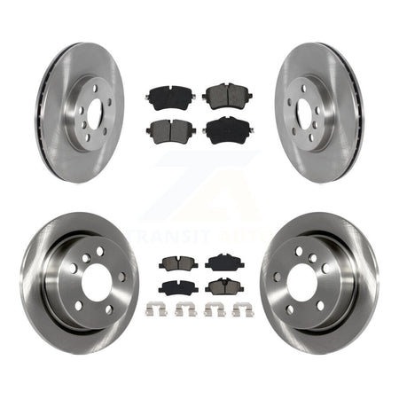 Front Rear Disc Brake Rotors Semi-Metallic Pad Kit For 2022 Mini Cooper S with GAS engine K8S-105003
