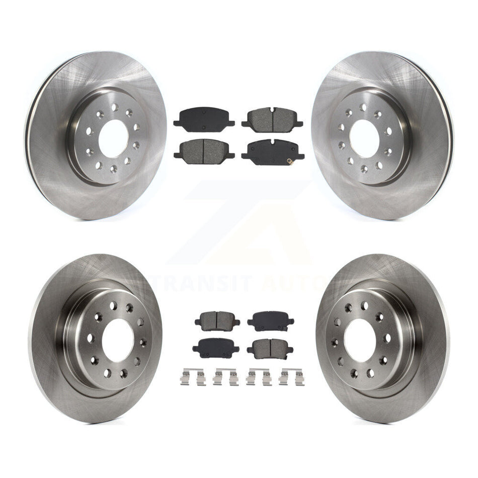 Front Rear Disc Brake Rotors And Semi-Metallic Pads Kit For 2020 Chevrolet Equinox 2.0L K8S-105009