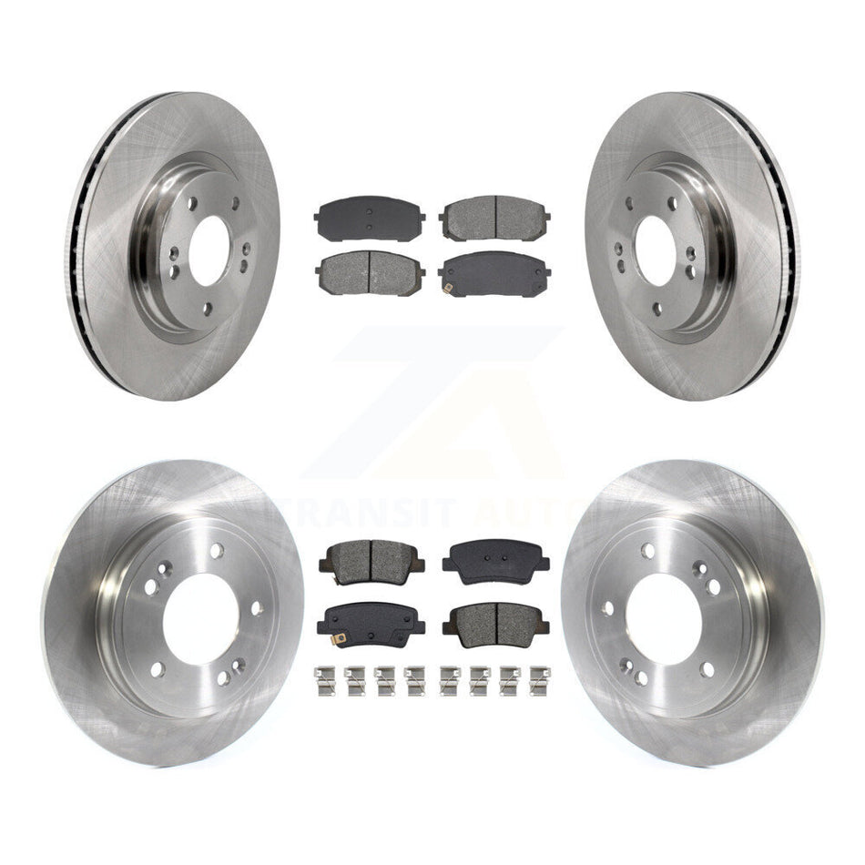 Front Rear Disc Brake Rotors And Semi-Metallic Pads Kit For Hyundai Elantra K8S-105010
