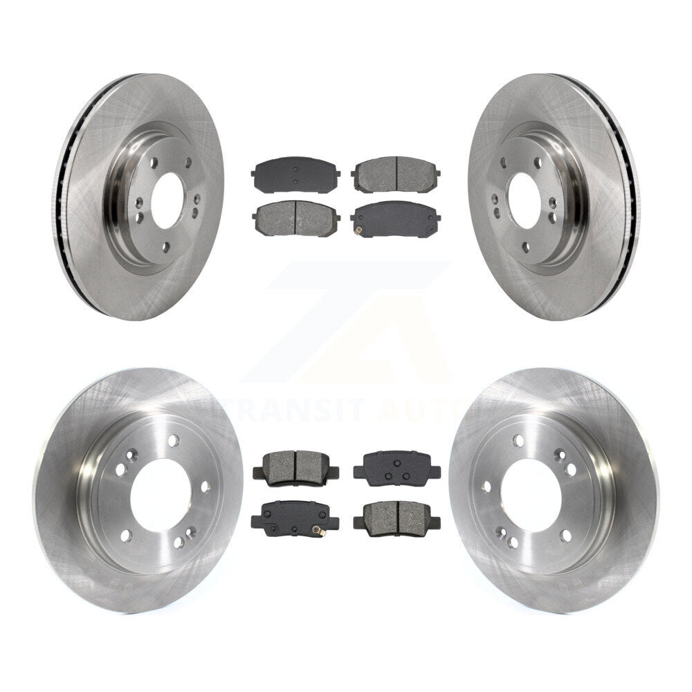 Front Rear Disc Brake Rotors And Semi-Metallic Pads Kit For Hyundai Elantra K8S-105011