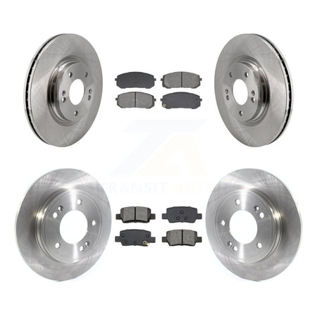 Front Rear Disc Brake Rotors And Semi-Metallic Pads Kit For Hyundai Elantra K8S-105011