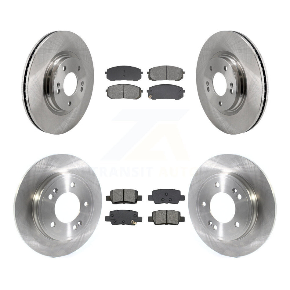 Front Rear Disc Brake Rotors And Semi-Metallic Pads Kit For Hyundai Elantra K8S-105011