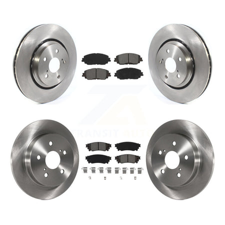 Front Rear Brake Rotor & Semi-Metallic Pad Kit For 2020 Toyota Camry XSE With TRD Package K8S-105012