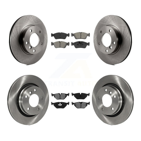 Front Rear Brake Rotors Semi-Metallic Pad Kit For BMW 328i With 294mm Diameter Rotor K8S-105022