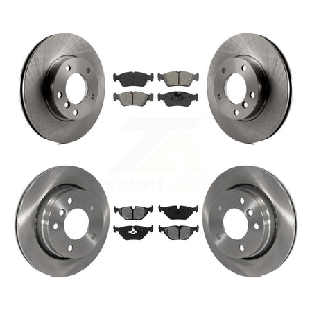 Front Rear Brake Rotors Semi-Metallic Pad Kit For BMW 328i With 276mm Diameter Rotor K8S-105023