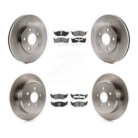 Front Rear Disc Brake Rotors And Semi-Metallic Pads Kit For Neon Chrysler Dodge Plymouth K8S-105026