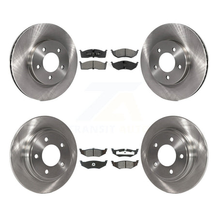 Front Rear Brake Rotors & Semi-Metallic Pad Kit For Chrysler Intrepid Dodge 300M Concorde K8S-105027
