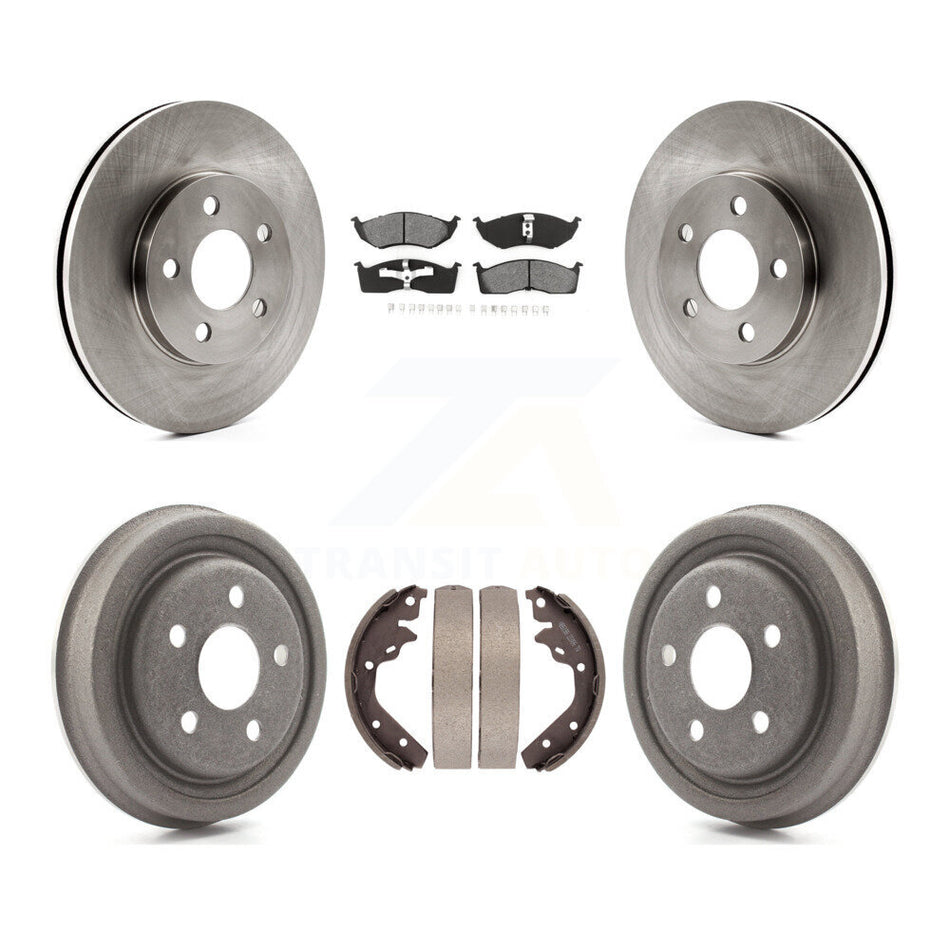 Front Rear Brake Rotor Semi-Metallic Pad Drum Kit For Neon Dodge Chrysler Plymouth SX 2.0 K8S-105039