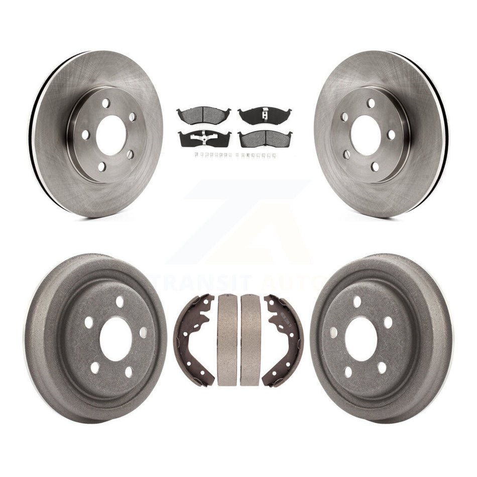 Front Rear Brake Rotor Semi-Metallic Pad Drum Kit For Neon Dodge Chrysler Plymouth SX 2.0 K8S-105039