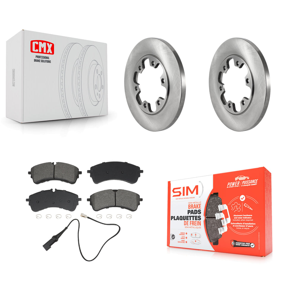 Rear Brake Rotors & Semi-Metallic Pad Kit For Ford Transit-250 Transit-150 Transit-350 HD K8S-105051