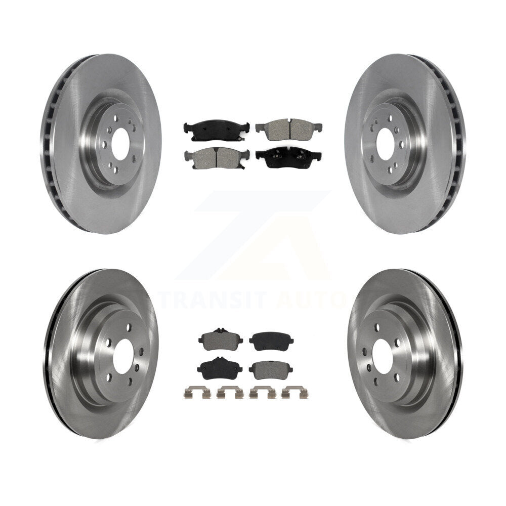 Front Rear Brake Rotor Semi-Metallic Pad Kit For 19 Mercedes-Benz GLE400 With AMG Package K8S-105079