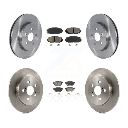 Front Rear Disc Brake Rotors Semi-Metallic Pad Kit For 2019 Toyota Prius Prime From 05 19 K8S-105085