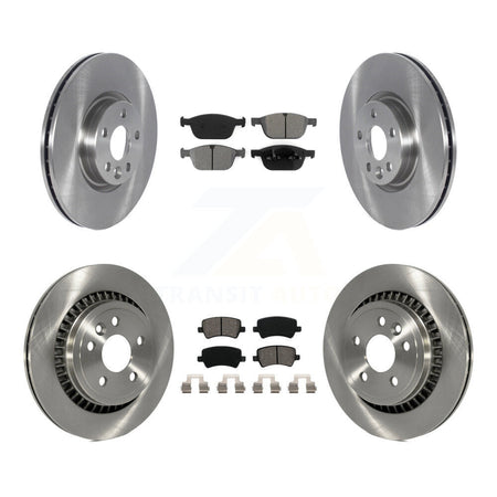 Front Rear Brake Rotor & Semi-Metallic Pad Kit For 2016 Volvo XC60 To Chassis VIN #785803 K8S-105095