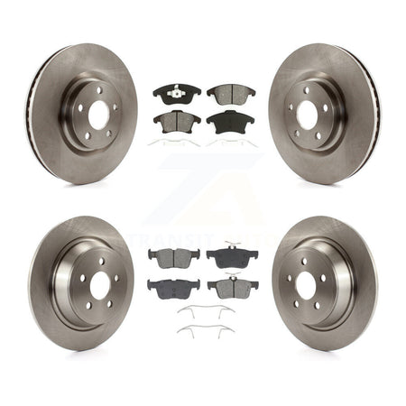 Front Rear Brake Rotor & Semi-Metallic Pad Kit For 2019-2020 Ford Police Responder Hybrid K8S-105101