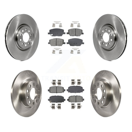 Front Rear Disc Brake Rotors And Semi-Metallic Pads Kit For 2023 Jeep Compass K8S-105104