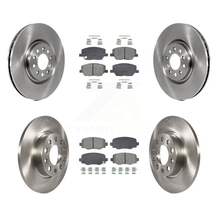 Front Rear Disc Brake Rotors And Semi-Metallic Pads Kit For Dodge Hornet K8S-105105