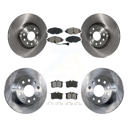 Front Rear Disc Brake Rotors And Semi-Metallic Pads Kit For Volkswagen Golf Alltrack K8S-105111