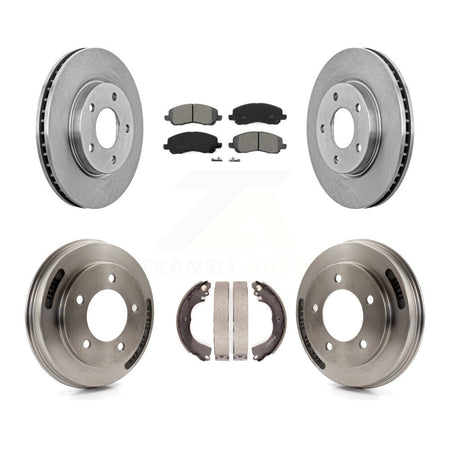 Front Rear Disc Brake Rotors Semi-Metallic Pads And Drum Kit For Mitsubishi Lancer K8S-105128