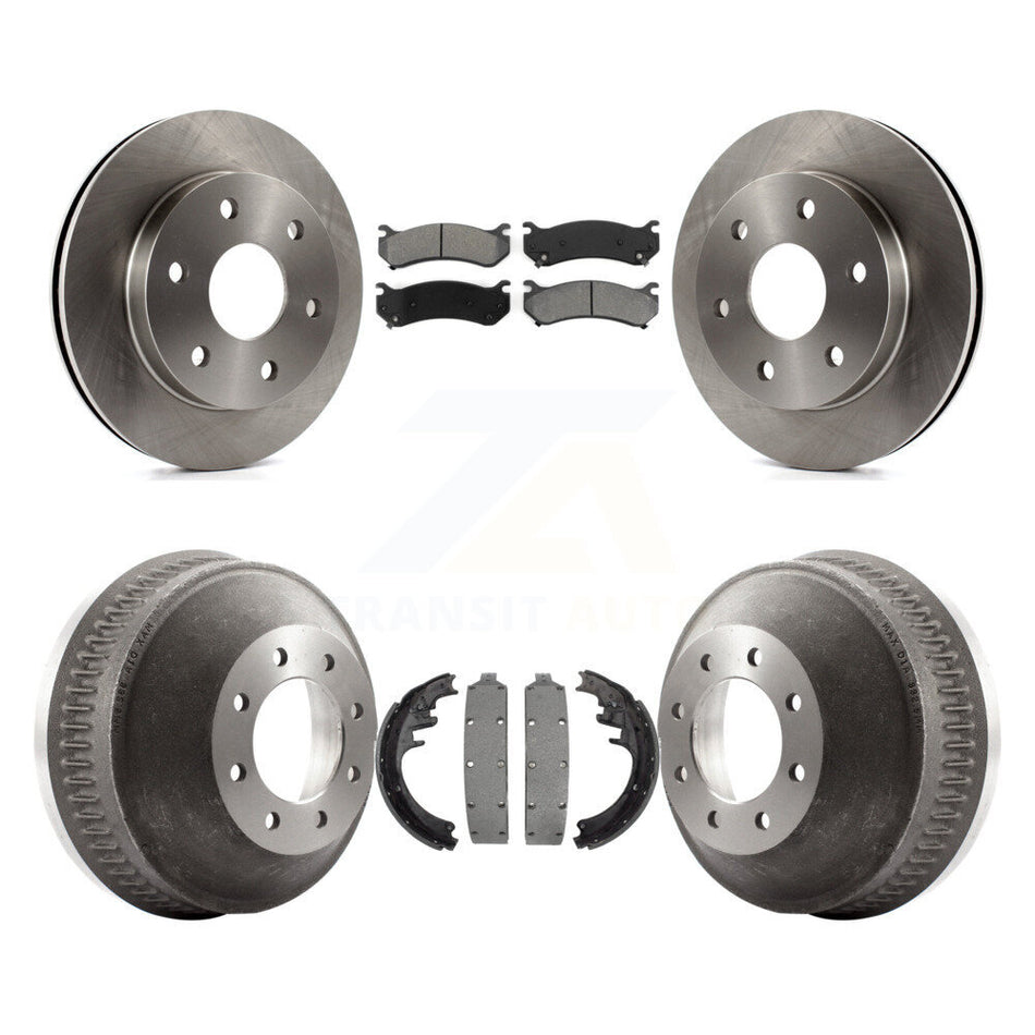 Front Rear Disc Brake Rotors Semi-Metallic Pads And Drum Kit For Chevrolet Suburban 1500 K8S-105134