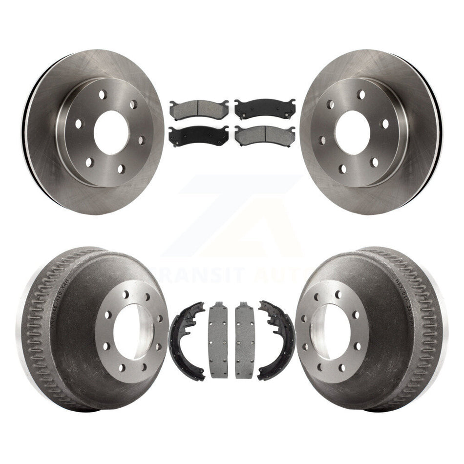 Front Rear Disc Brake Rotors Semi-Metallic Pads And Drum Kit For Chevrolet Suburban 1500 K8S-105134