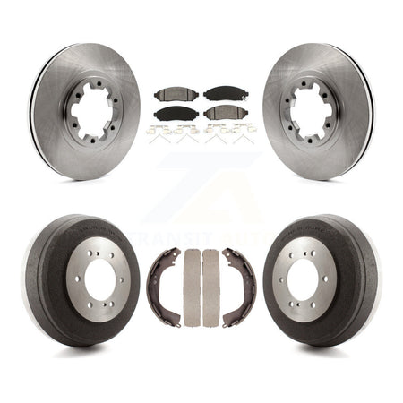 Front Rear Brake Rotor Semi-Metallic Pad & Drum Kit For 2004 Nissan Pathfinder From 08 04 K8S-105135
