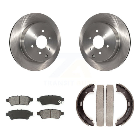Rear Disc Rotors Semi-Metallic Pads Parking Shoes Kit For 04 Nissan Pathfinder From 08 K8S-105204