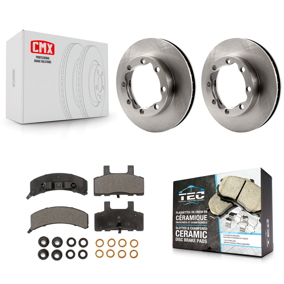Front Disc Brake Rotors And Ceramic Pads Kit For K1500 Suburban GMC Chevrolet K2500 K8T-100009