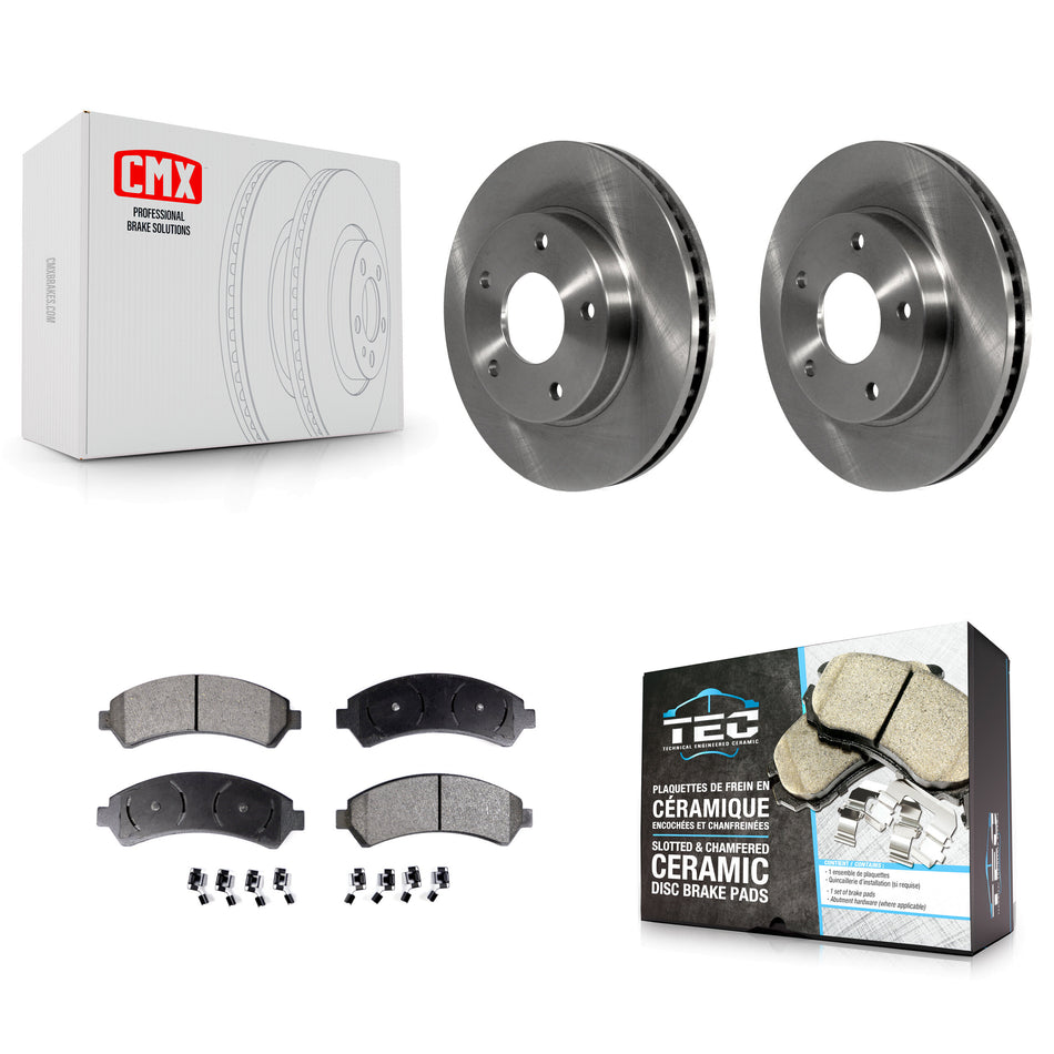 Front Disc Brake Rotors And Ceramic Pads Kit For Chevrolet S10 Blazer GMC Sonoma Jimmy Oldsmobile Bravada Isuzu Hombre K8T-100017