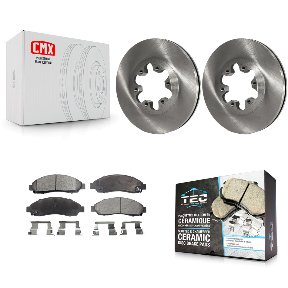 Front Disc Brake Rotors And Ceramic Pads Kit For Chevrolet Colorado GMC Canyon Isuzu i-290 i-280 i-370 i-350 K8T-100040