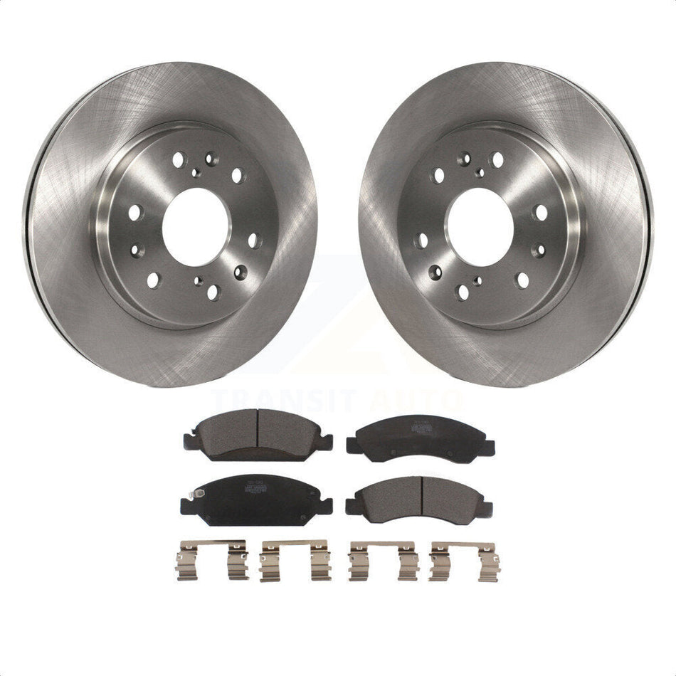 Front Disc Brake Rotors And Ceramic Pads Kit For Chevrolet Silverado 1500 GMC Sierra Tahoe Cadillac Yukon Suburban Escalade XL Classic XTS Avalanche ESV Express LD EXT Savana K8T-100047