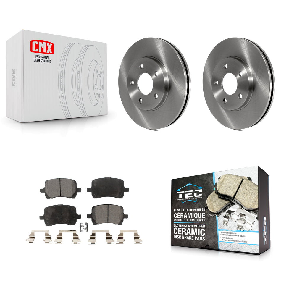 Front Disc Brake Rotors And Ceramic Pads Kit For Chevrolet HHR K8T-100055