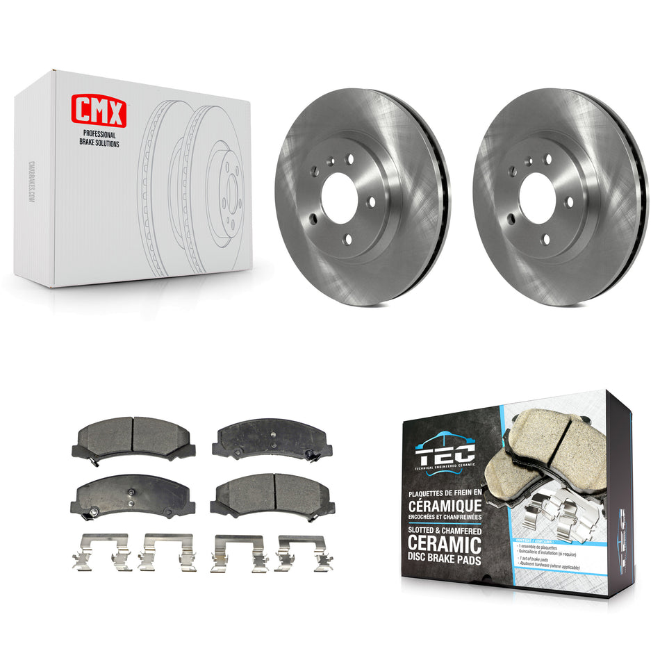 Front Disc Brake Rotors And Ceramic Pads Kit For Chevrolet Impala Buick Lucerne Limited Monte Carlo K8T-100057
