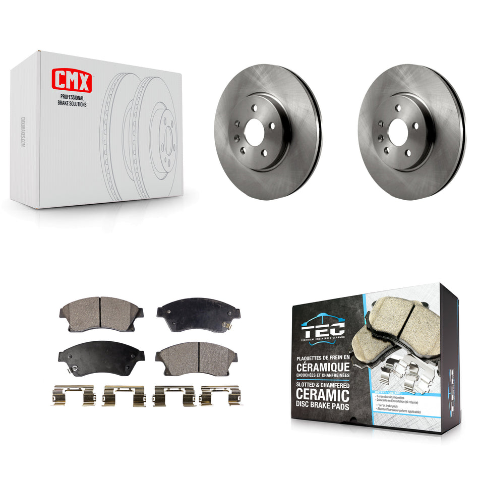 Front Disc Brake Rotors And Ceramic Pads Kit For Chevrolet Buick Encore Trax Sonic K8T-100089