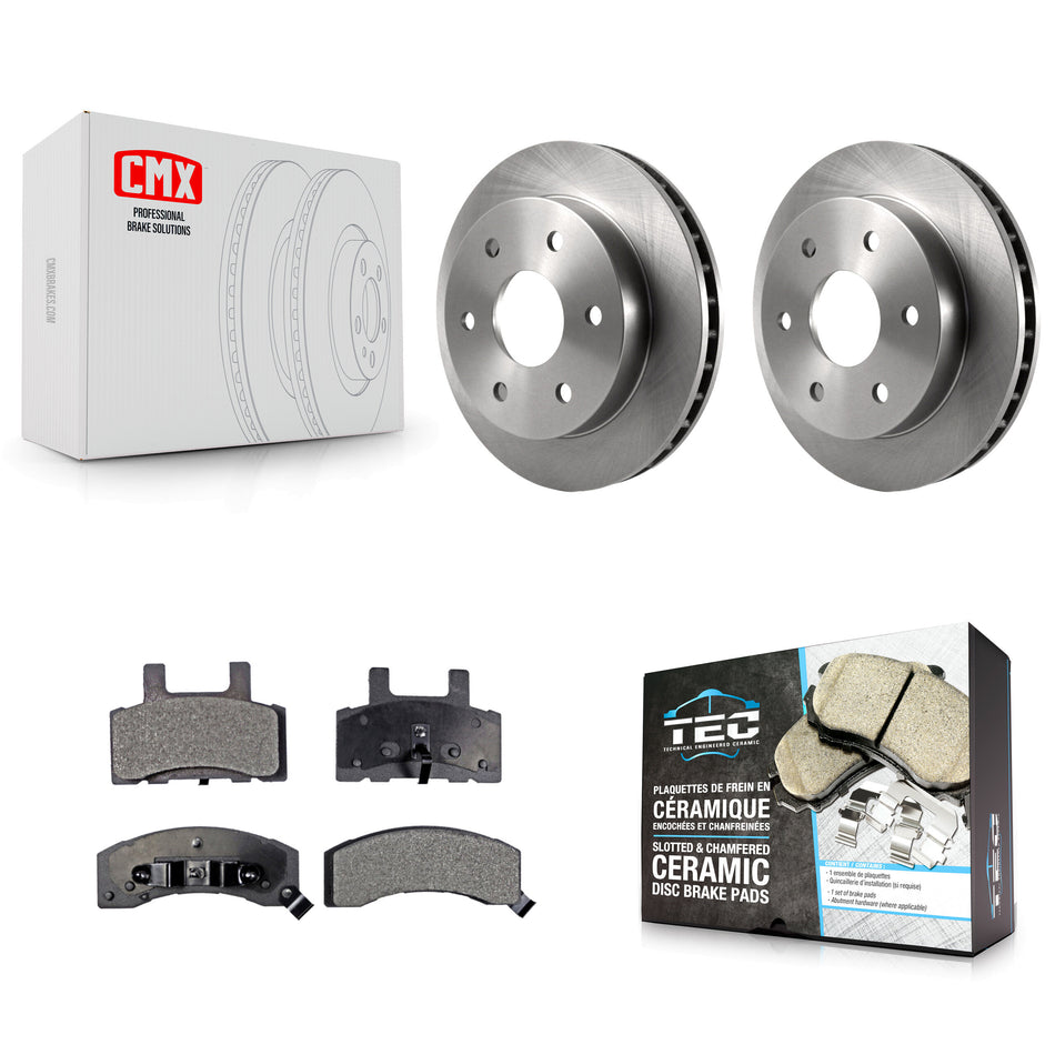 Front Disc Brake Rotors And Ceramic Pads Kit For Chevrolet Tahoe GMC Yukon K2500 Suburban K1500 K8T-100096