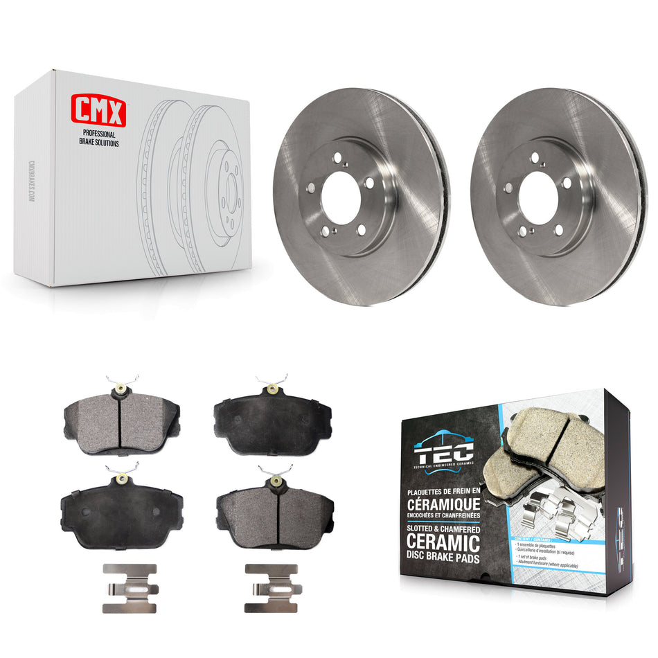 Front Disc Brake Rotors And Ceramic Pads Kit For Ford Taurus Mercury Sable Lincoln Continental Thunderbird Mark VIII Cougar K8T-100112