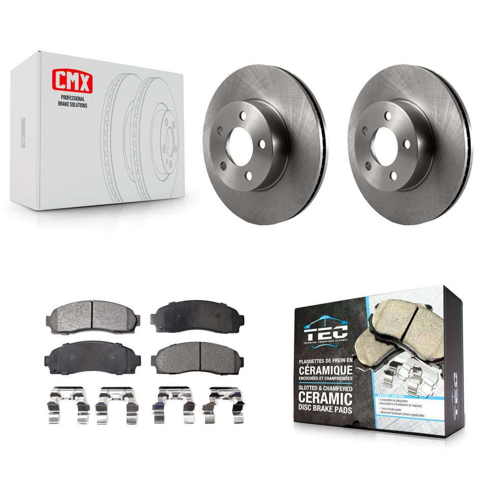 Front Disc Brake Rotors And Ceramic Pads Kit For Ford Ranger Explorer Sport Trac Mazda B4000 K8T-100126